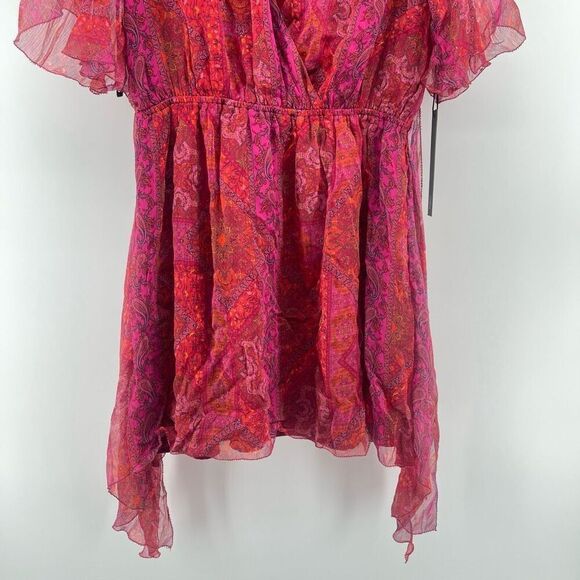 Revolve x House of Harlow Gashi Mini Dress | Red Pink Multi | NWT | Medium - Picture 8 of 17